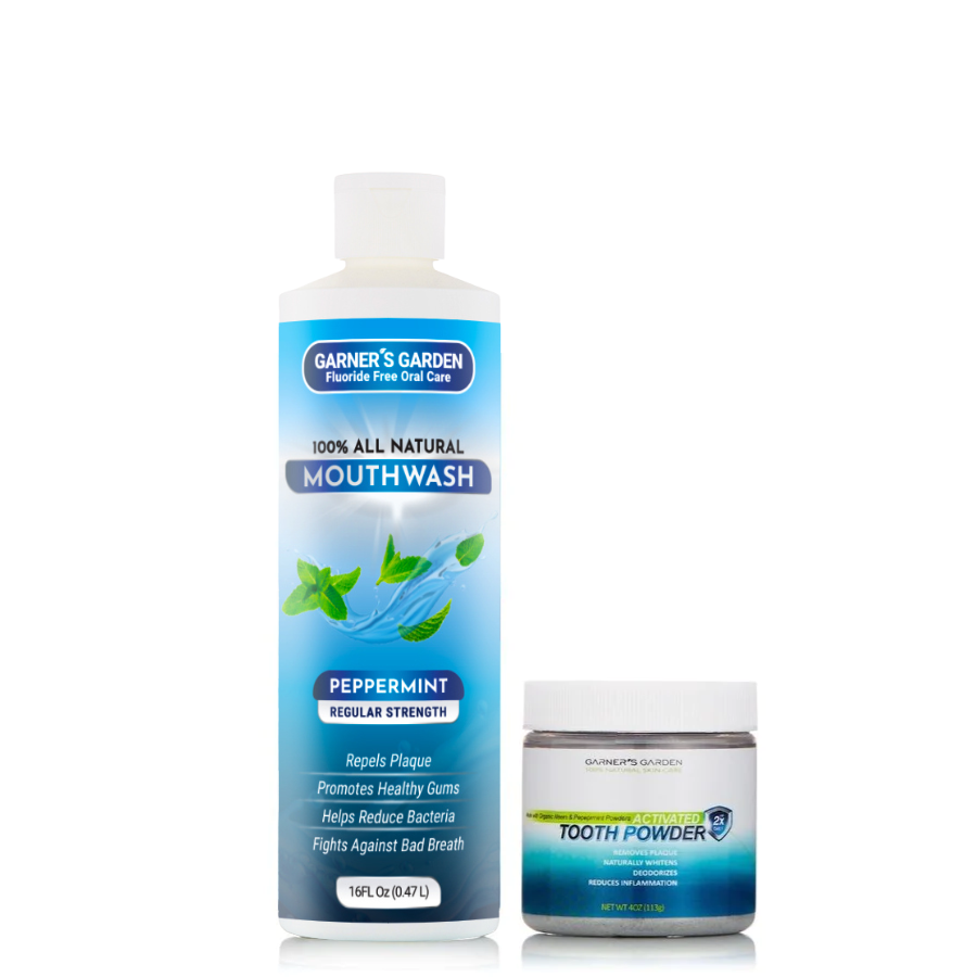 Natural Mouthwash and Tooth Powder